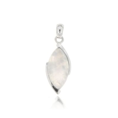 SilverGems zilveren hanger met Regenboog Maansteen edelsteen