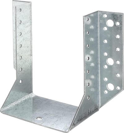 Balkschoen Type A - Versterkte Hoek - Houtverbindingen Maken - Sendzimir Verzinkt - 120 x 160 mm - Zilverkleurig