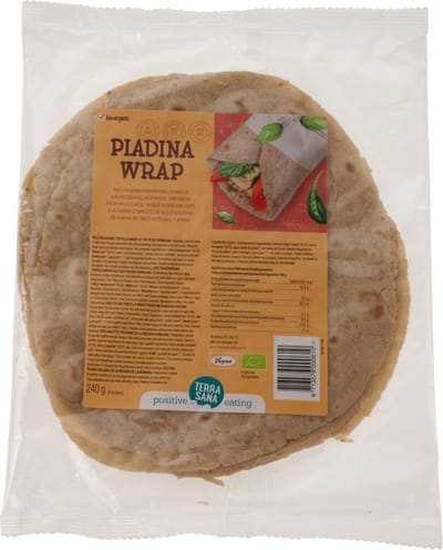 TerraSana Piadina wraps tarwe en haver bio (240g) NL-BIO-01