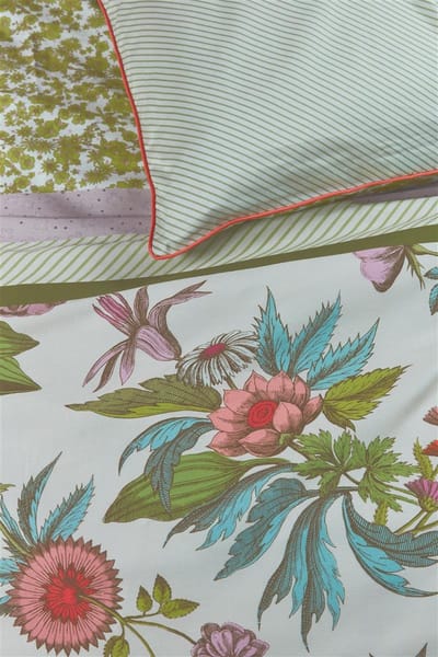 Oilily Line Flower - Dekbedovertrek - Meisjes - Multicolor - 200 cm x 200 cm