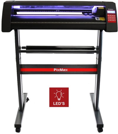 720 vinylsnijder - zwart - 28 inch - led-gids & onderstel