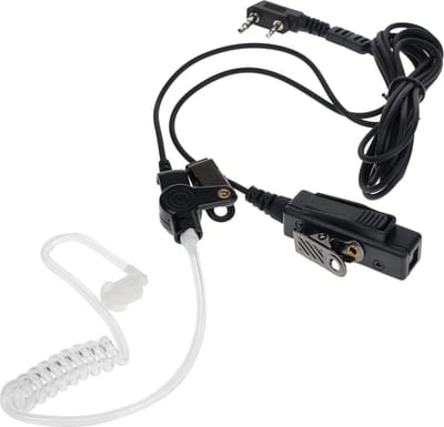 K-PO® KEP 26 K - Beveiligings oortje - Security Headset - Heavy Duty - Kenwood connector - TK-3401 / TK-3501 / TK-3701 / NX-1200 / NX-1300 - Horeca - Evenementen - Outdoor activiteiten