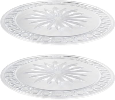 Westmark 2 taartborden, Ø 31 cm, glaslook, breukbestendig, kunststof, transparant, 345522E3