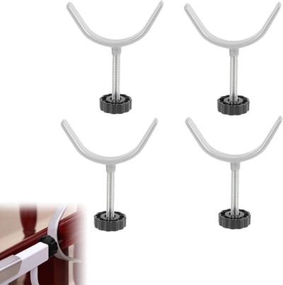 Veiligheidsaccessoires voor Baby- en Dierenhekken, Traphekken en Huisdierenhekken (Zwart, 4 stuks)