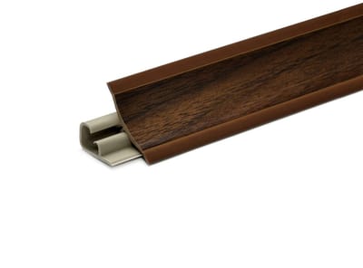 DQ-PP 1,5 m HOEKLIJST - Donkere Noten - 23 x 23 mm - PVC - GRATIS schroeven - Keukenlijst Werkblad Afwerkingslijst Lijst Keuken Keukenafwerkingslijst Wandafwerkingslijst Tafelbladlijst