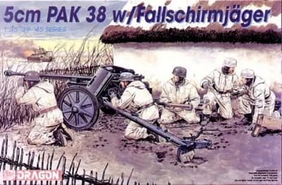 Dragon Modelbouwpakket Militaire voertuigen - 6118 5cm PAK 38 w/Fallschirmjager Plastic - 1:35 - Modelbouw
