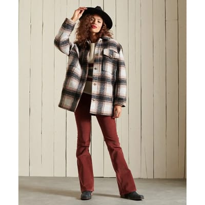 Superdry Jacket Overshirt Beige L Vrouw