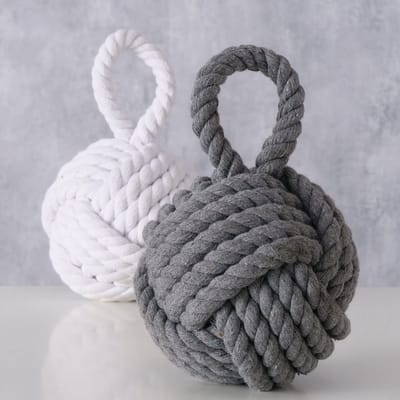 Dailygoods- Deurstopper Set - 1,2 kg per Deurstopper - Jute - 15 cm x 15 cm x 23 cm - Deurbuffer - Deurstoppers voor Binnen