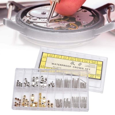 Allecto - Horloge Crown Onderdelen - Vervanging Horloge Crown - Waterdicht en Stevig - Compact Formaat - Hoogwaardig Roestvrij Staal - Geschikt voo...