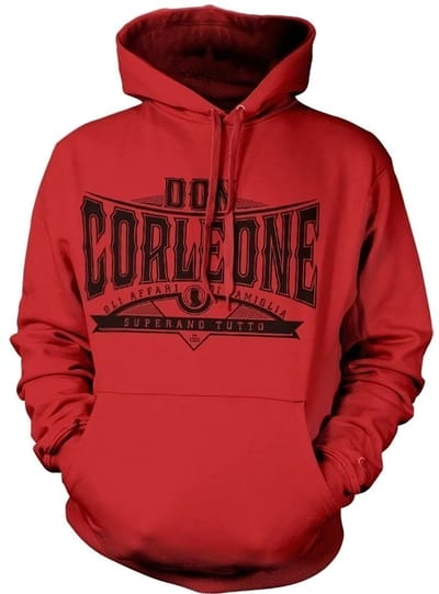 The Godfather Don Corleone Superano Tutto Hoodie Rood