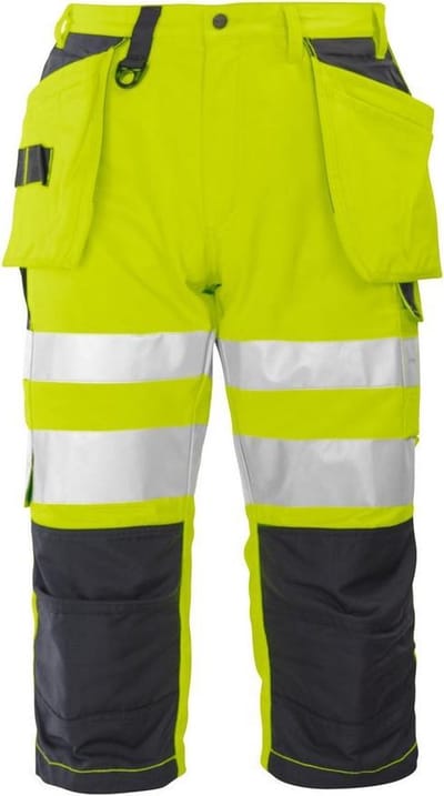 ProJob 6510 SIGNALISATIEPIRATENBROEK EN ISO 20471 KLASSE 2 646510 - Geel/Zwart - 46