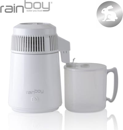 Versapers - Rainboy Snow Rabbit - Water destilleerapparaat - hoge kwaliteit - 3 jaar garantie - PP karaf - RVS - water distiller - waterdestilleerder - destilleerketel - waterfilter - waterzuiveraar - water zuiveren apparaat