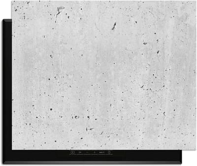 KitchenArt - Urban Cement – Inductie Beschermer - 76x51.5 cm - Kookplaat Beschermer - Luxe Afdekplaat Inductieplaat - Anti-slip & Oprolbaar - Beschermmat Inductiekookplaat