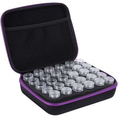30 Vakjes Diamant Borduurdoos Diamant Schilderen Accessoires Gereedschap Opbergdoos paars