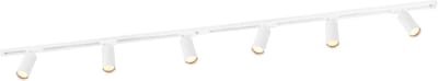 Ledvion - LED Railverlichting 2M + 6 Railspots (5W - 2700K - Wit - Dimbaar) - 1-Fase