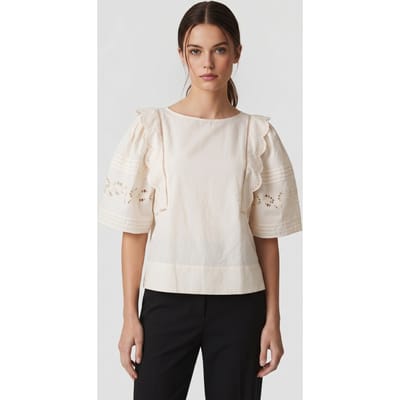 & Other Stories Selma Blouse White Maat: XS | Blouses Outlet | Dames | Wit