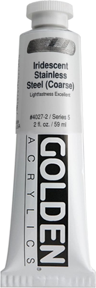 Golden Heavy Body Acrylverf serie 5 | Iridescent Stainless Steel Coarse (4027-2) 59ml