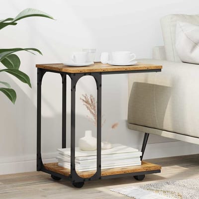 vidaXL - Bijzettafel - Oudhout - 50 - x - 35 - x - 55.5 - cm - Bewerkt - hout