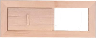 Verstelbaar houten ventilatiepaneel voor sauna - luchtventilatie, dampafvoer en sauna-accessoires