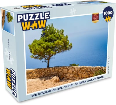 Puzzel Een uitzicht op zee op het Griekse Zakynthos - Legpuzzel - Puzzel 1000 stukjes volwassenen