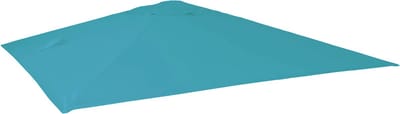 Vervangende hoes voor luxe zweefparasol MCW-A96, parasolhoes, 3x3 m (Ø 4,24 m), polyester ~ turkoois