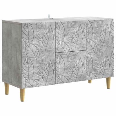 vidaXL - Dressoir - Betongrijs - 89 - x - 34,5 - x - 60 - cm - Bewerkt - hout