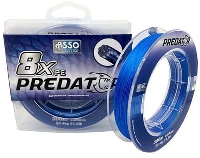 Asso Pe Predator 8x 300 M Gevlochten Vislijn Transparant 0.330 mm