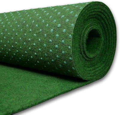 Grastapijt outdoor kunstgras voor het balkon 150x100 cm grastapijt met noppen per meter groen vliesgras waterdoorlatend, 1 m breed vloerbedekking