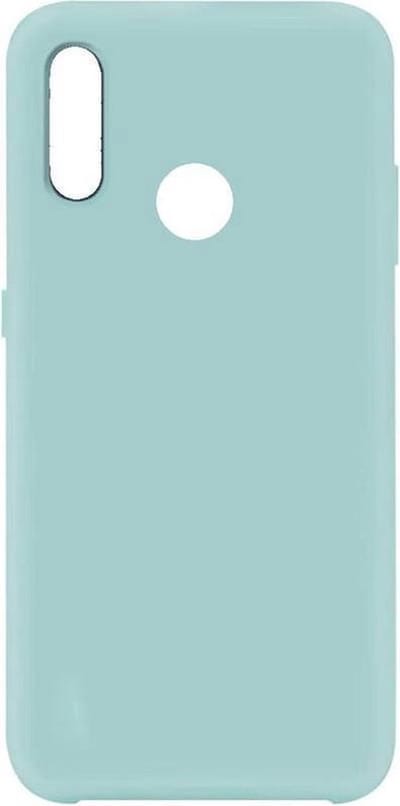 Solid hoesje Geschikt voor: Samsung Galaxy A20S Soft Touch Liquid Silicone Flexible TPU Rubber - Mist blauw