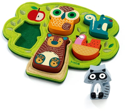 Djeco Oost west boom best - 5 stukjes
