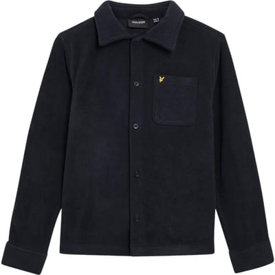 Lyle & Scott Polarfleece-overhemd met zakken voor kinderen (Donkere marine)