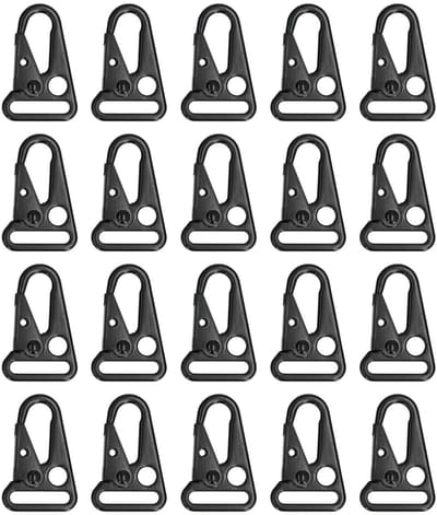 Allecto - Sling Snap Hooks - Stevige D-Shape Clips - Voor Sleutels - Outdoor Gebruik - Duurzaam - Hoogwaardige kwaliteit - Geschikt voor sleutelorg...