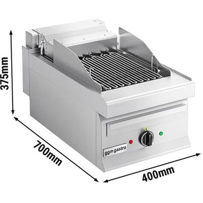 GGM Gastro Elektro Wasserdirektgrill - 3,75 kW Zilver