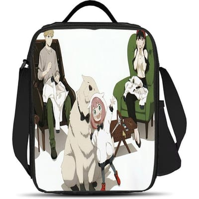 SPY×FAMILY Sac Glacière Sac à Lunch Polyvalent Dessin Animé Grande Capacité Haute Performance Meilleur Cadeau pour Garçons et Filles École Anniversaire