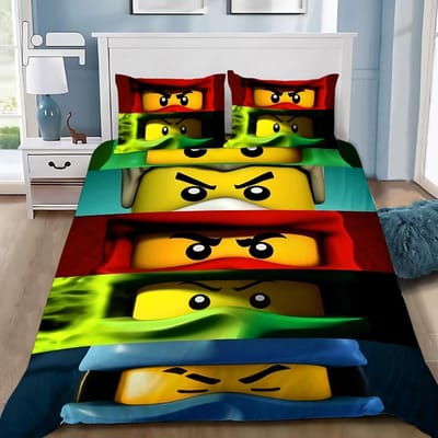 Cartoon Spel Dekbedovertrek Kussensloop Beddengoedset JongenMeisje Slaapkamerdecoratie Kinderen-Cadeau Eenpersoons Tweepersoons Groot Formaat Rits Dekbedovertrek 90x200cm