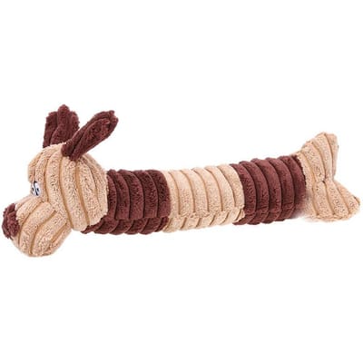Nieuw hondenspeelgoed Huisdierenbenodigdheden Huisdier Puppy Kauwpiep Piepend pluche geluidspeelgoed voor honden bruin