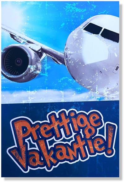Prettige Vakantie Wenskaart - 12x17cm - Gevouwen kaart inclusief envelop - Vakantie / Op Reis
