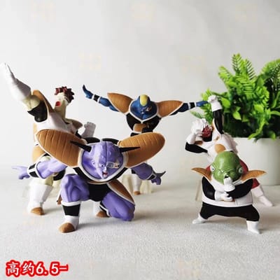 6-16cm/2-6in 5pcs/Set Dragon Ball Sd Force Ginyu Gk Capitaine Rigobert Gourdaut Keanu de la Légion Felisaz Cadeau Surprise black