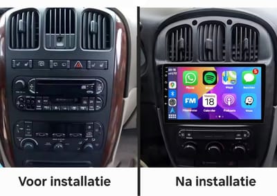 Autoradio 4/64GB met Carplay en Android auto | Geschikt voor Chrysler Voyager en Dodge Grand Caravan 4 2000-2012 | Radio scherm met Navigatie | 2000 2001 2002 2003 2004 2005 2006 2007 2008 2009 2010 2011 2012 | RS