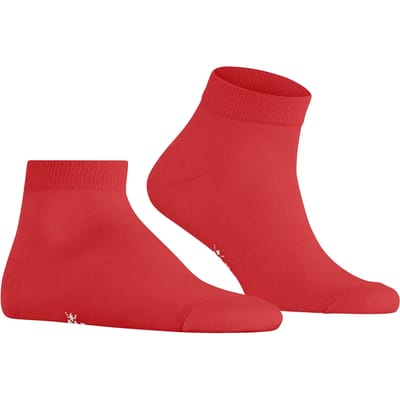 Burlington Palace Street kort eenkleurig katoen sneakersokken enkelsokken heren rood - maat 40-46
