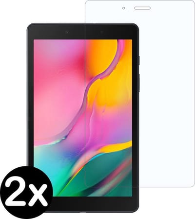 Screenprotector - 2 Stuks - Geschikt voor Samsung Galaxy Tab A 8.0 (2019) - Extra Sterk - Beschermglas - Gehard Glas - Tempered Glass - Screen Protector