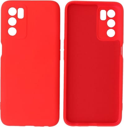 Fashion Backcover Telefoonhoesje - Color Hoesje - Geschikt voor Oppo A16 - Rood