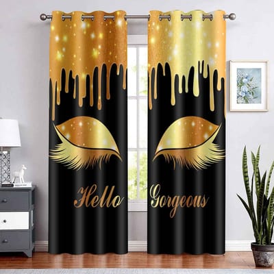 Druppels Witte Kamer Moderne Gordijnen voor Woonkamer Slaapkamer Huisdecoratie Gordijn Kant-en-klare Gordijnen Huisdecoratie Meerkleurig 100W160H(CM)40x63in&Grommet Top