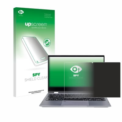 upscreen - privacy screenprotector voor Wortmann Terra Mobile 360-13U - Folie Beschermfolie Blauwlichtfilter