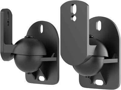Cocoplus -Universele Luidsprekerbeugels voor Wandmontage - Luidspreker - Beugels - Zwart - Montage - Geluid - Compatibel met Diverse Merken - 2 Stuks.