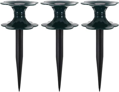 Tuinslanggeleider Spikes - Slanggeleiders Tuin - Gazon Water Geven - Duurzaam PVC Materiaal - 25 x 9 x 9 cm
