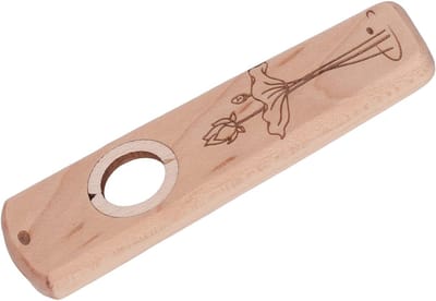 Houten Kazoo - Mondharmonica Fluit - Muziek Maken - Direct Speelbaar - Compact Formaat - Natuurlijk Hout