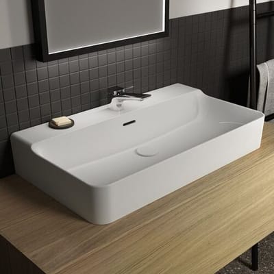 Ideal Standard washbasin 80 cm, 1 tap hole, with overflow T369201
