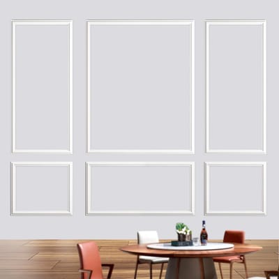 Dailygoods- Wainscoting Panelen - Premade Accent Muur Molding Kit - Voorgezaagde Lambrisering - Eenvoudige Installatie - Interieur Decoratie - Elegante Oplossing