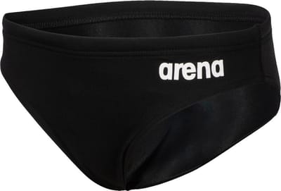 ARENA | B Team Swim Brief Solid black-white (Maat - 6-7)